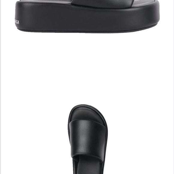 Balenciaga Women Black Platform Slides - Picture 1 of 1